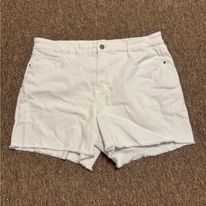 Nine West White Denim Cutoff Shorts 18 NWT
